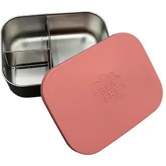Blafre stainless steel lunch box with silicone lid // pink