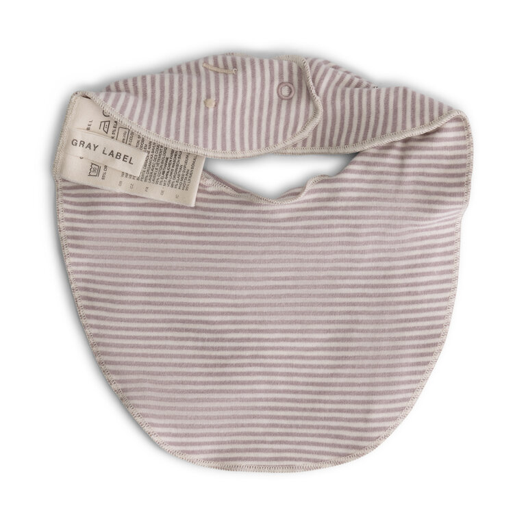 Gray Label baby bib // berry/cream
