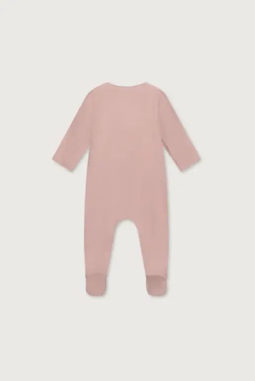 Gray Label newborn suit with snaps  //  faded pink