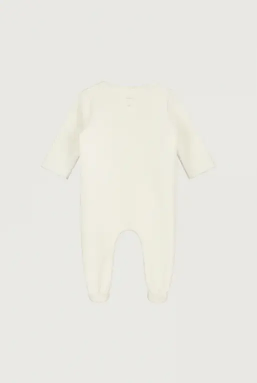 Gray Label newborn suit with snaps  //  cream