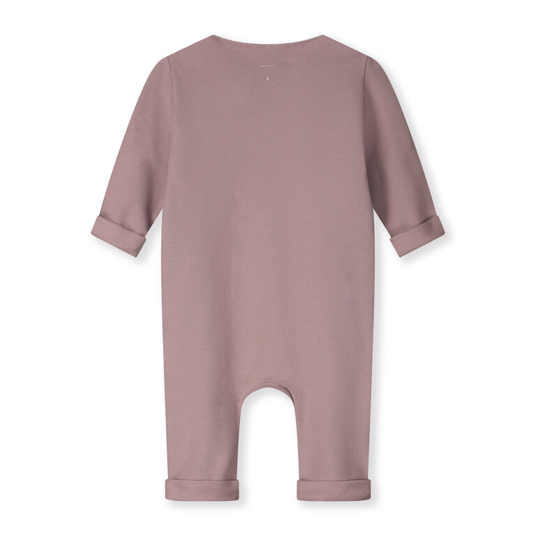 Gray Label baby suit with snaps // berry