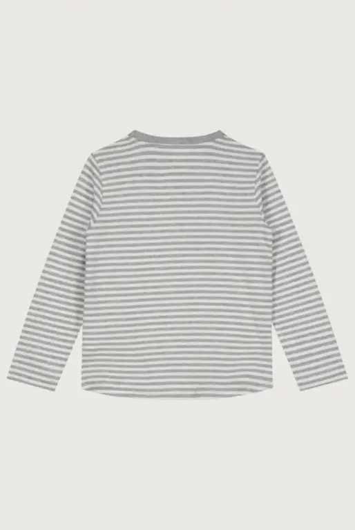 Gray Label l/s tee // grey melange/cream