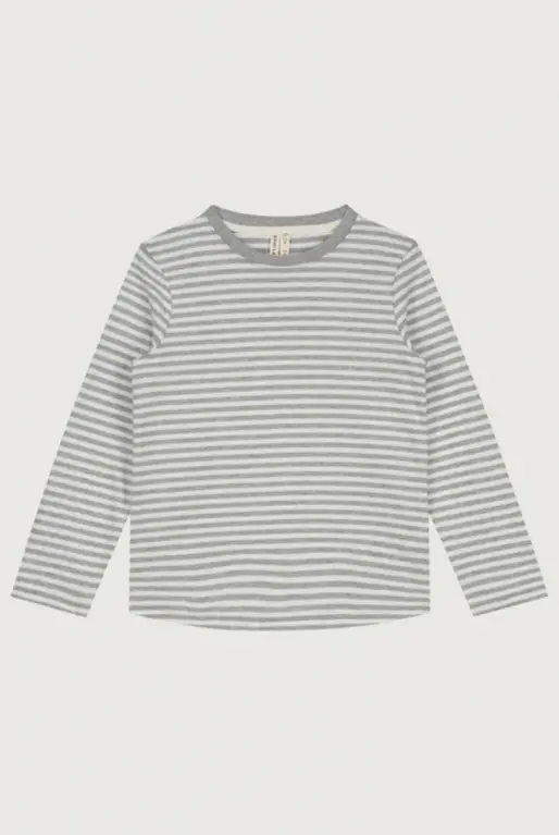 Gray Label l/s tee // grey melange/cream