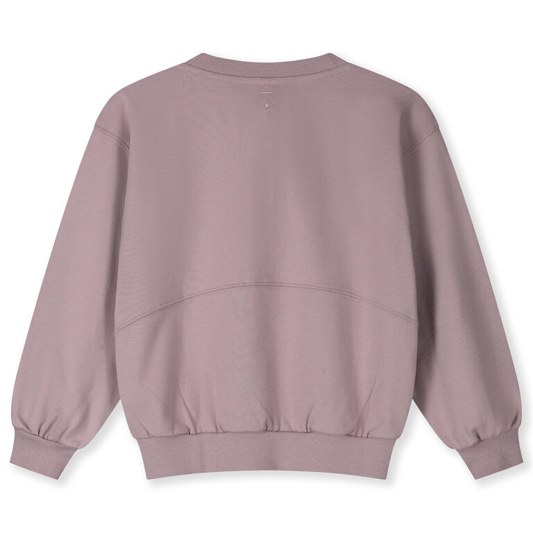 Gray Label bomber sweatshirt with zip // berry