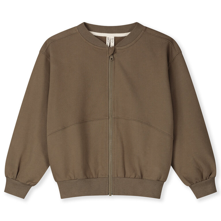 Gray Label bomber sweatshirt with zip // woody