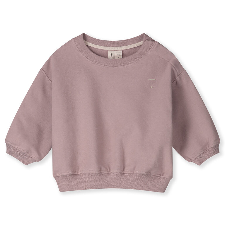 Gray Label baby dropped shoulder sweater // berry