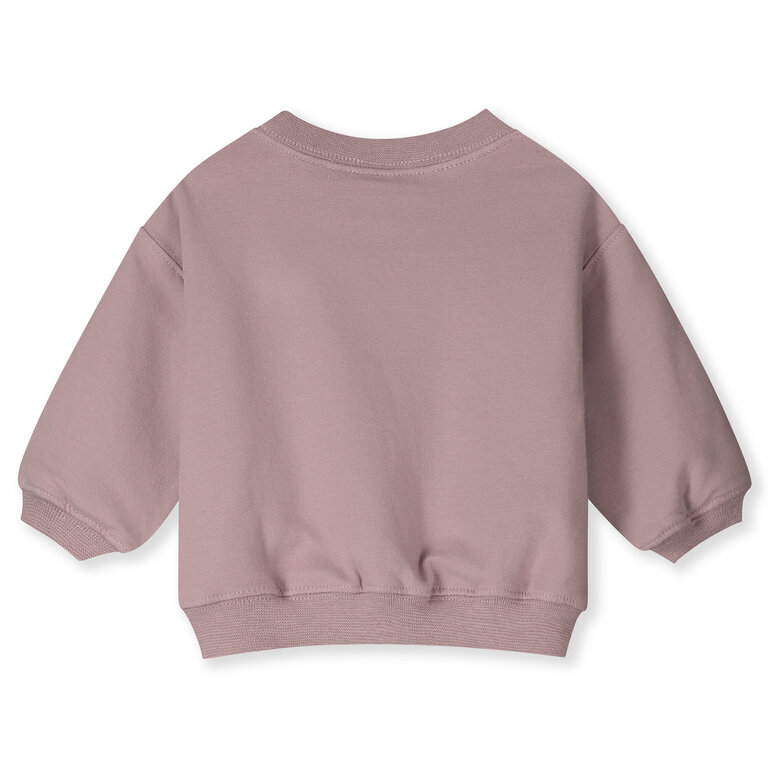 Gray Label baby dropped shoulder sweater // berry