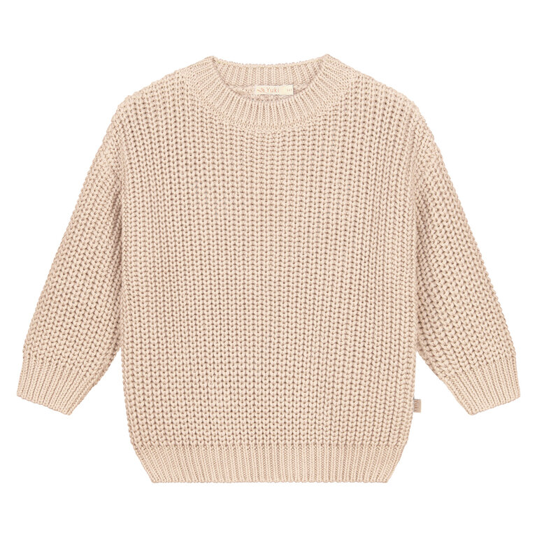 Yuki Kidswear chunky knitted sweater //  moon