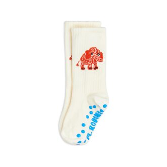 Mini Rodini mammoth anti slip socks // white