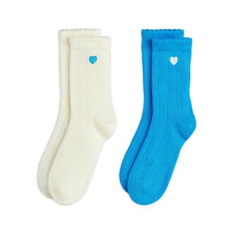 Mini Rodini pointelle 2-pack socks // multi