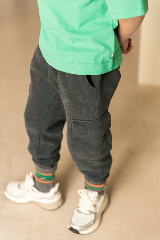 Jenest sammy cargo jogger // dark grey melange