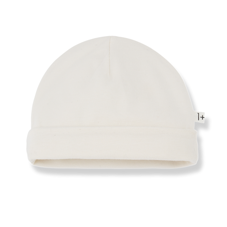 1+ in the family nuc newborn hat // ecru