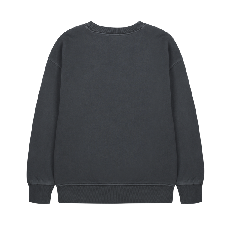 Jelly Mallow catchy face pigment sweatshirt // glow in the dark