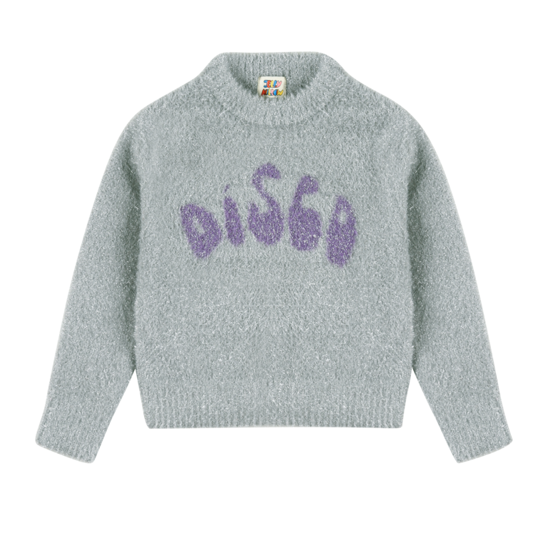 Jelly Mallow disco sparkling sweater // silver