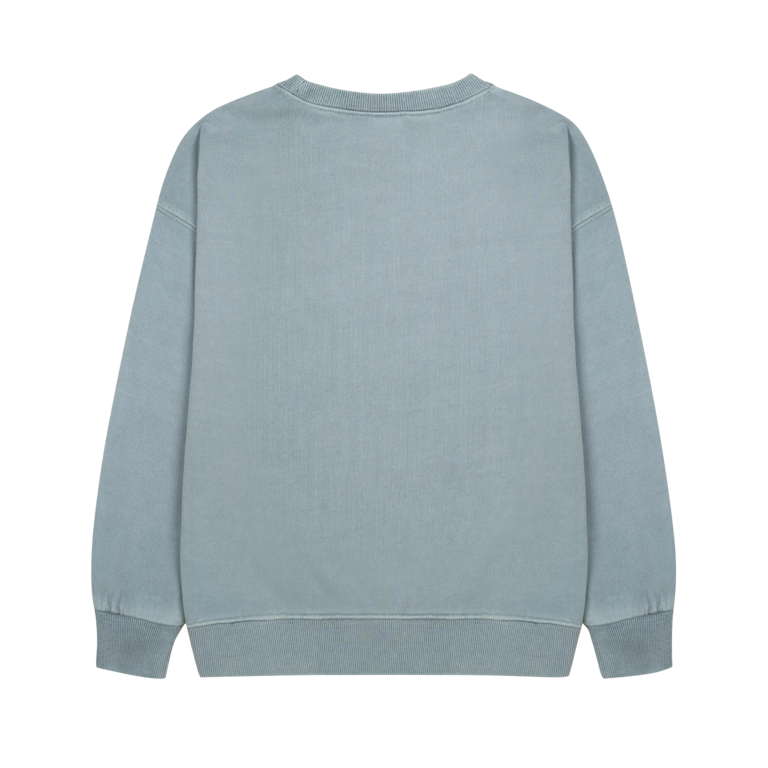 Jelly Mallow animal friends pigment sweatshirt // winter blue
