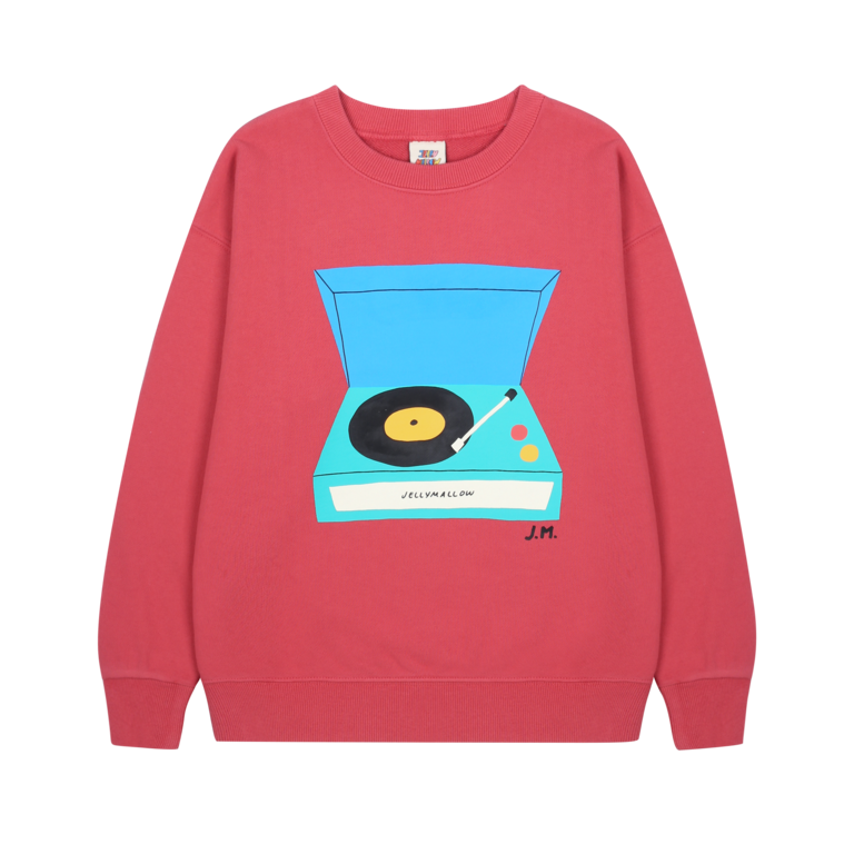 Jelly Mallow turntable sweatshirt // rose