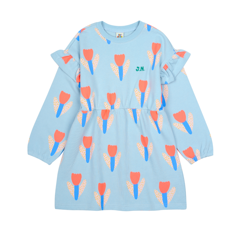 Jelly Mallow tulip dress // winter sky