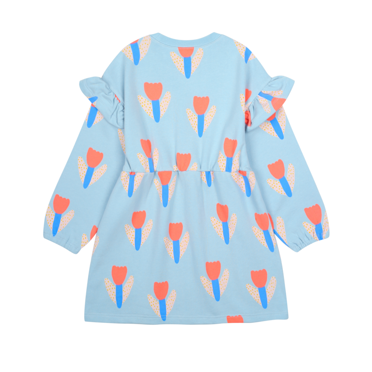 Jelly Mallow tulip dress // winter sky