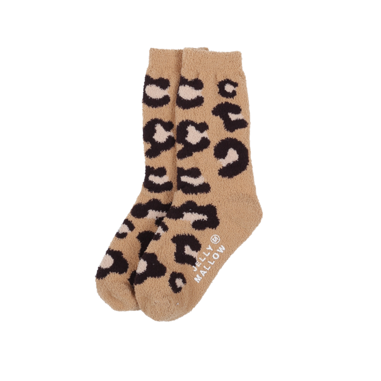 Jelly Mallow leopard tarry socks set // multi