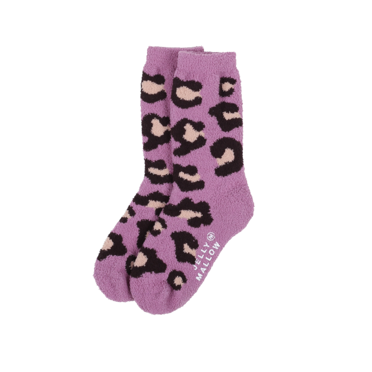 Jelly Mallow leopard tarry socks set // multi