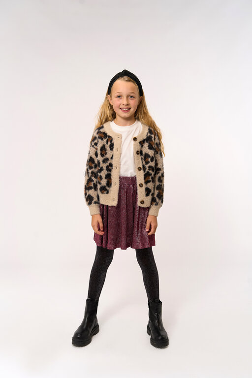 The New pamilla jacquard cardigan // feather gray AOP