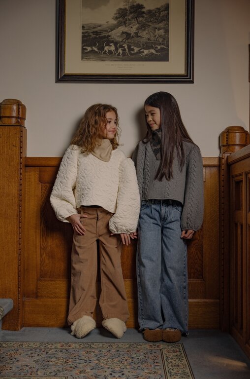 Charlie Petite nena blouse // grey melange