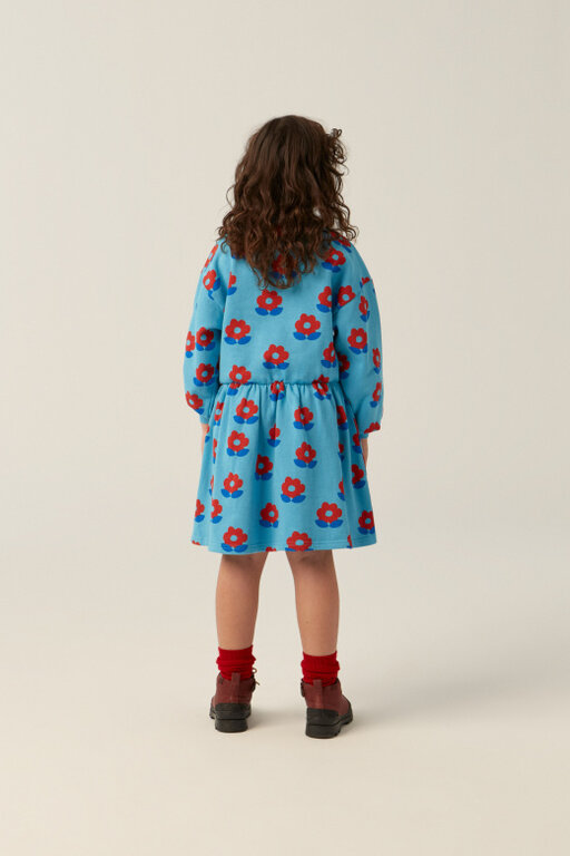 The Campamento big flowers dress // blue