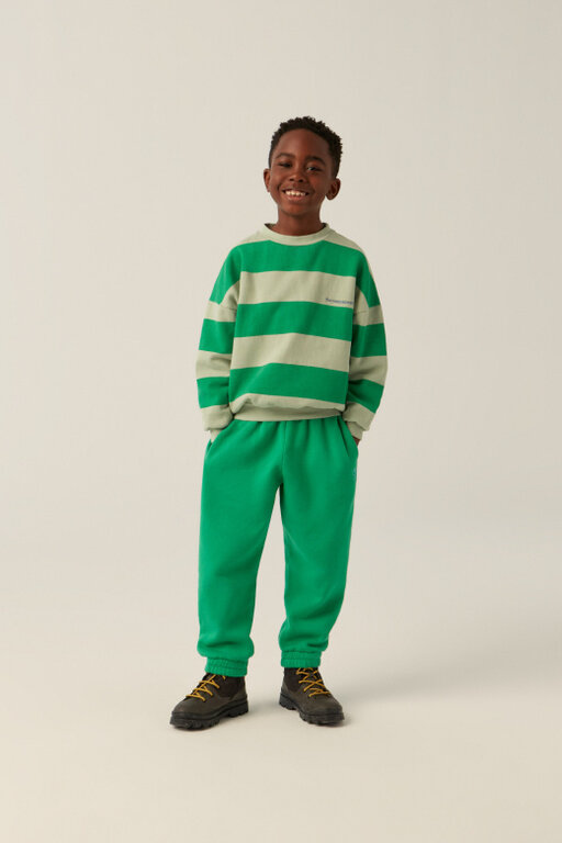 The Campamento stripes sweatshirt // green
