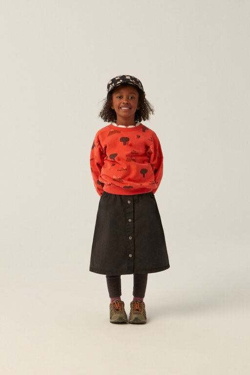 The Campamento mountains sweatshirt // red
