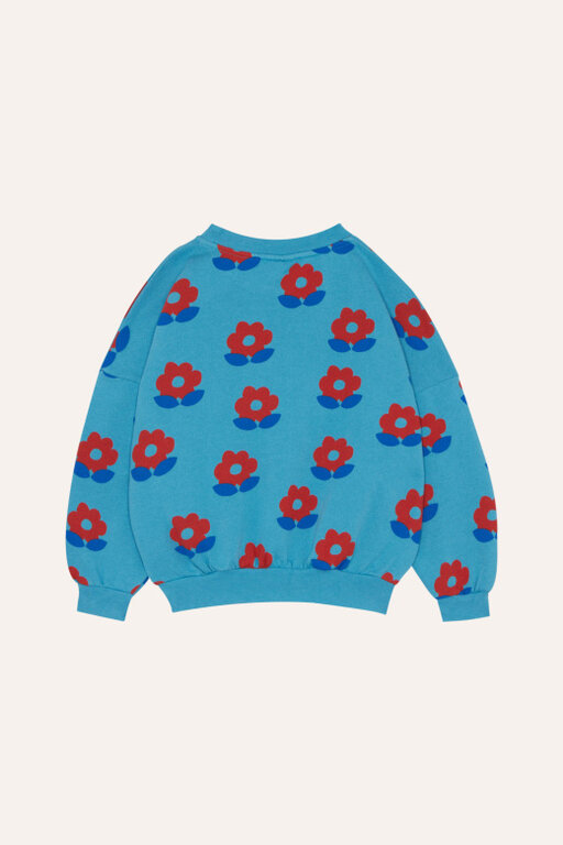 The Campamento big flowers sweatshirt // blue