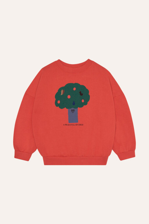 The Campamento big tree sweatshirt // red