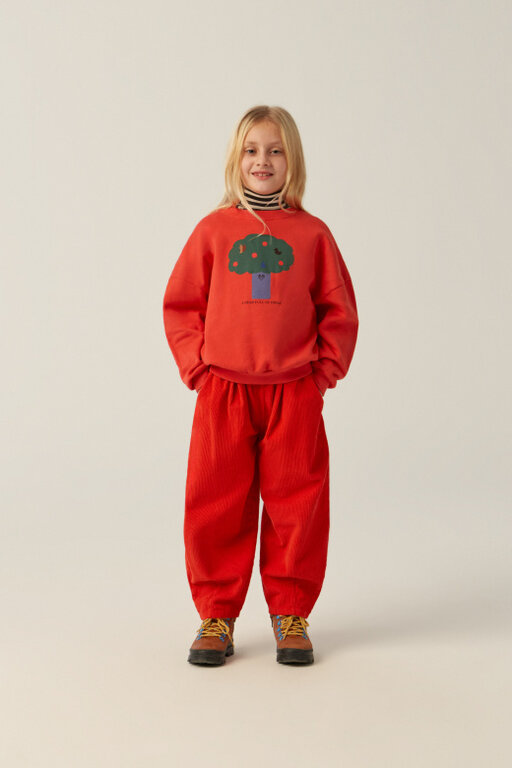 The Campamento big tree sweatshirt // red