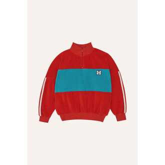 The Campamento contrast sweatshirt // red
