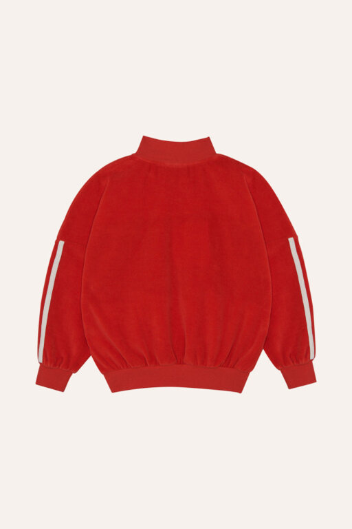 The Campamento contrast sweatshirt // red