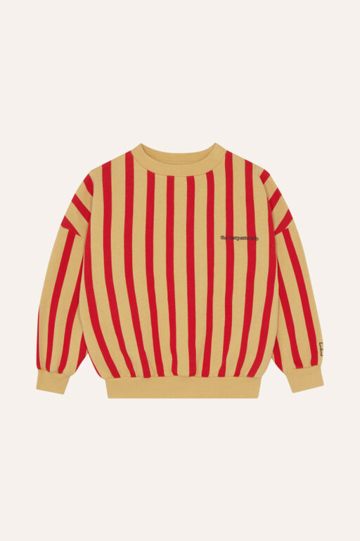 The Campamento stripes sweatshirt // red