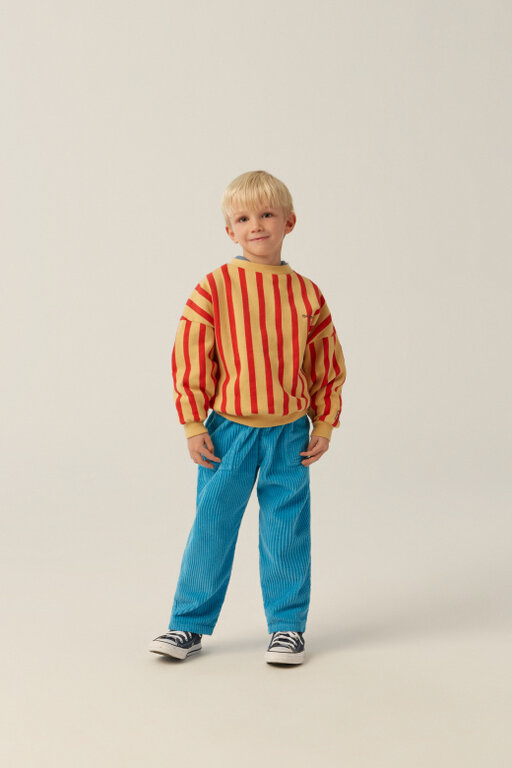 The Campamento stripes sweatshirt // red