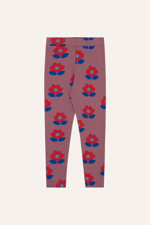 The Campamento big flowers leggings // purple