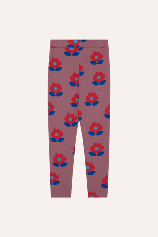 The Campamento big flowers leggings // purple