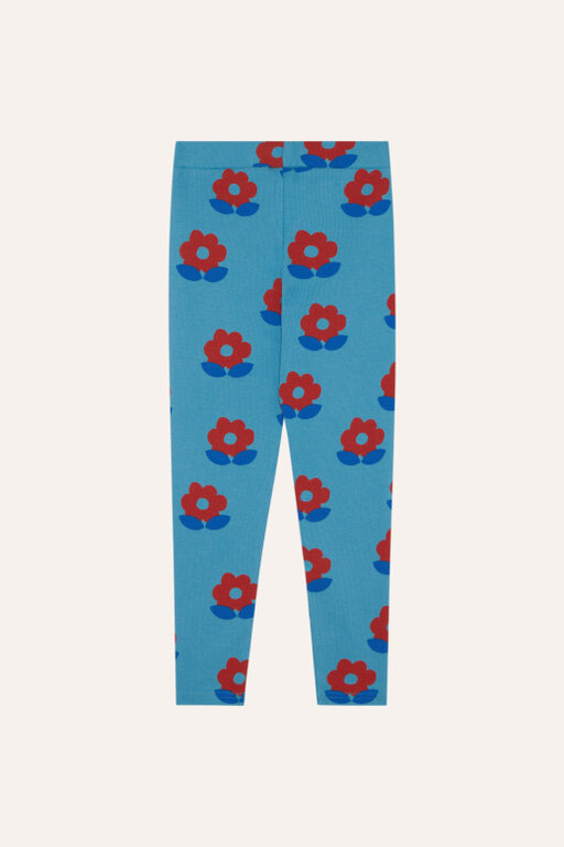 The Campamento big flowers leggings // blue