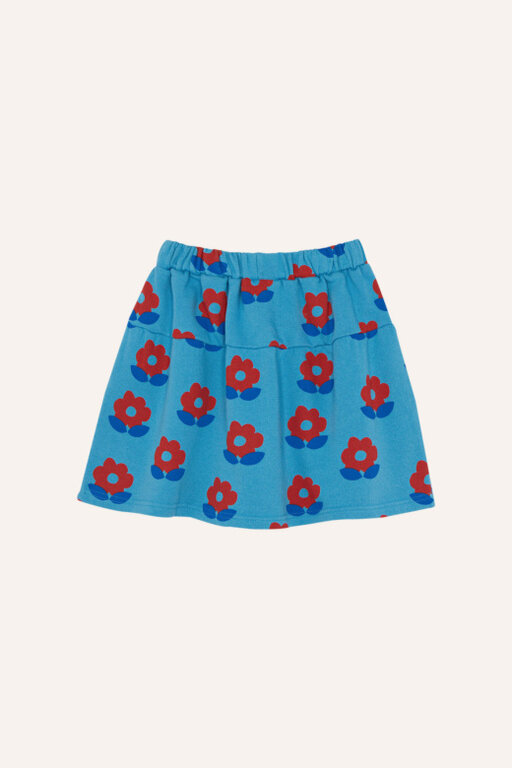 The Campamento big flowers skirt // blue