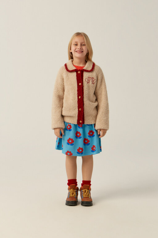 The Campamento big flowers skirt // blue