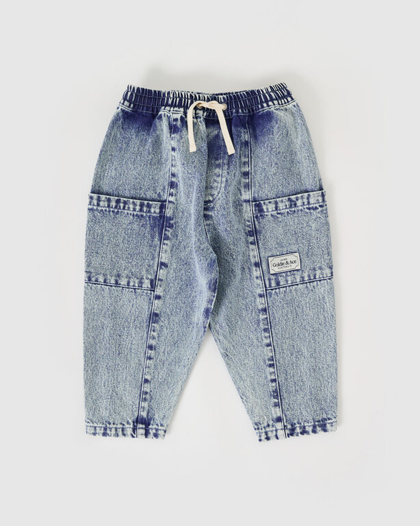 Goldie & Ace kit denim pocket pant // light denim