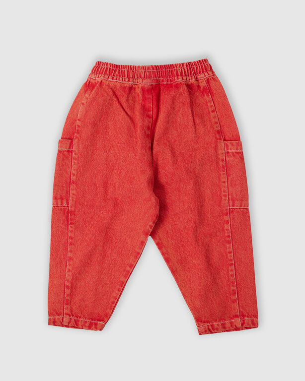 Goldie & Ace kit denim pocket pant // apple red