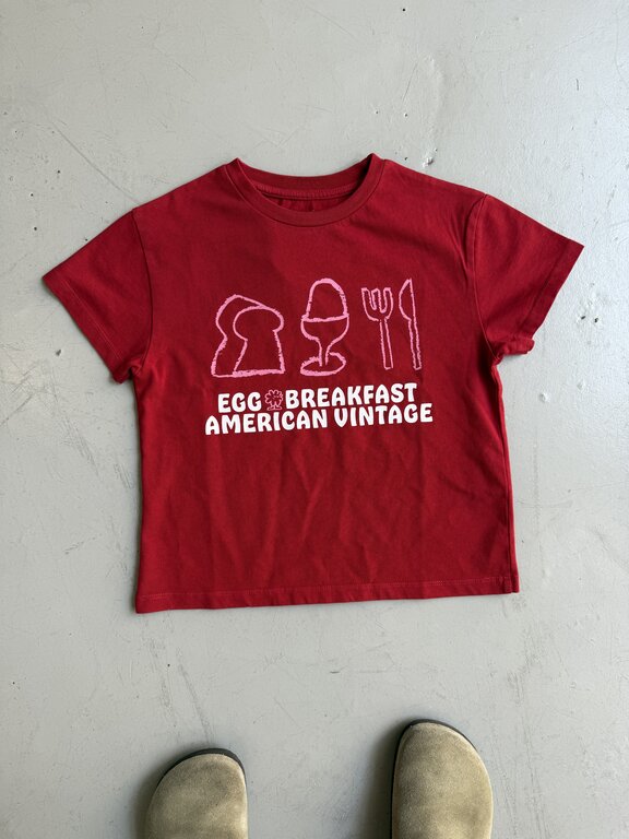 American Vintage fizvalley tee // groseille vintage
