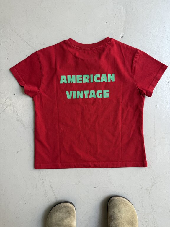 American Vintage fizvalley tee // groseille vintage