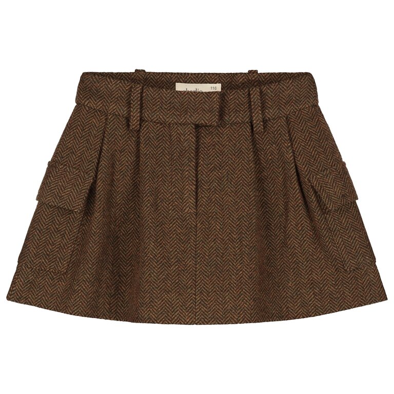 Charlie Petite noa skirt // brown melange