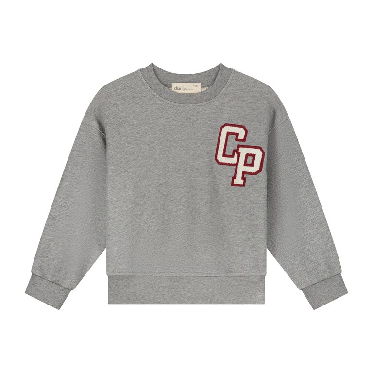 Charlie Petite jackson sweater // grey melange
