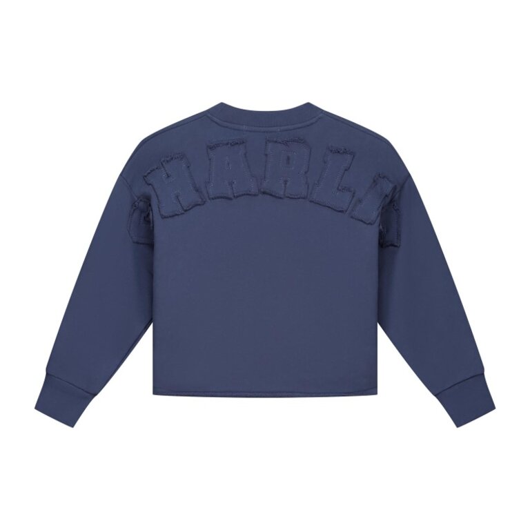 Charlie Petite lux sweater // denim blue