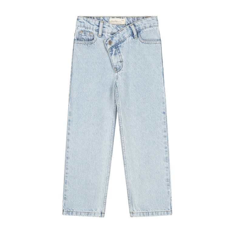 Charlie Petite noelle crisscross jeans // light blue