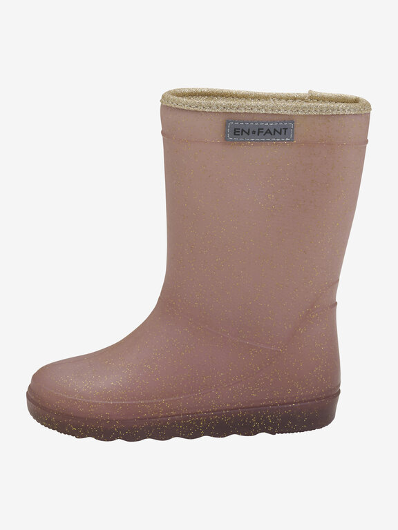 Enfant thermo boots // rose taupe glitter
